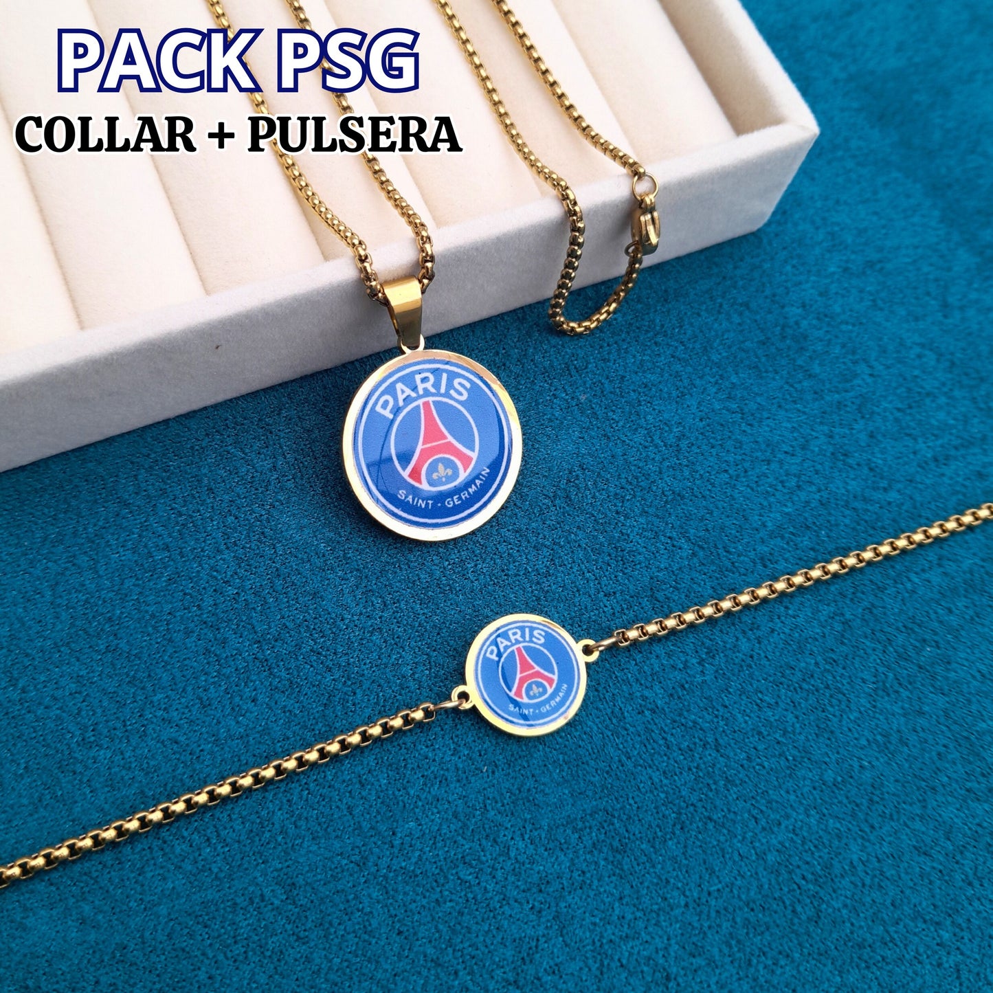 Set de Collar + Pulsera PSG