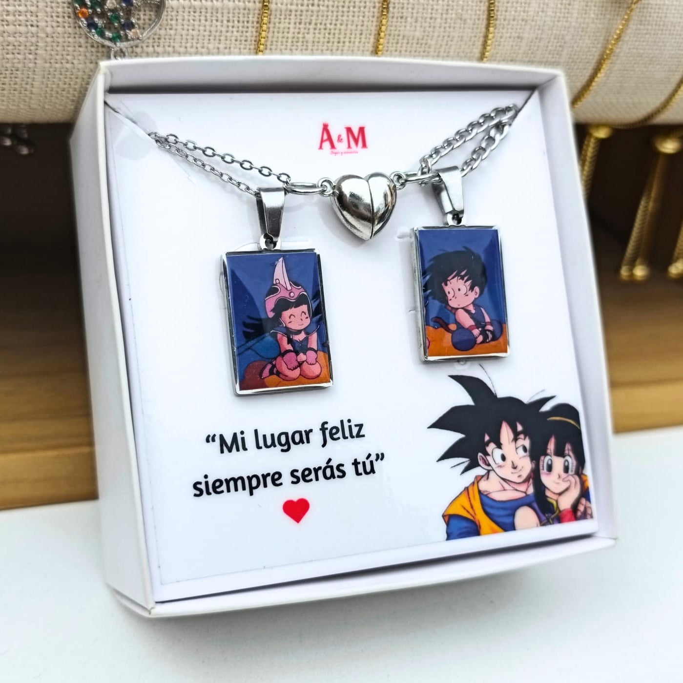 Collares Pareja | Goku y Milk 02