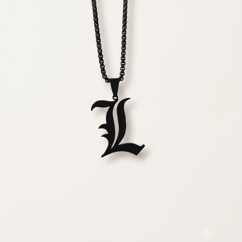Collar Death Note | Inicial L | Black