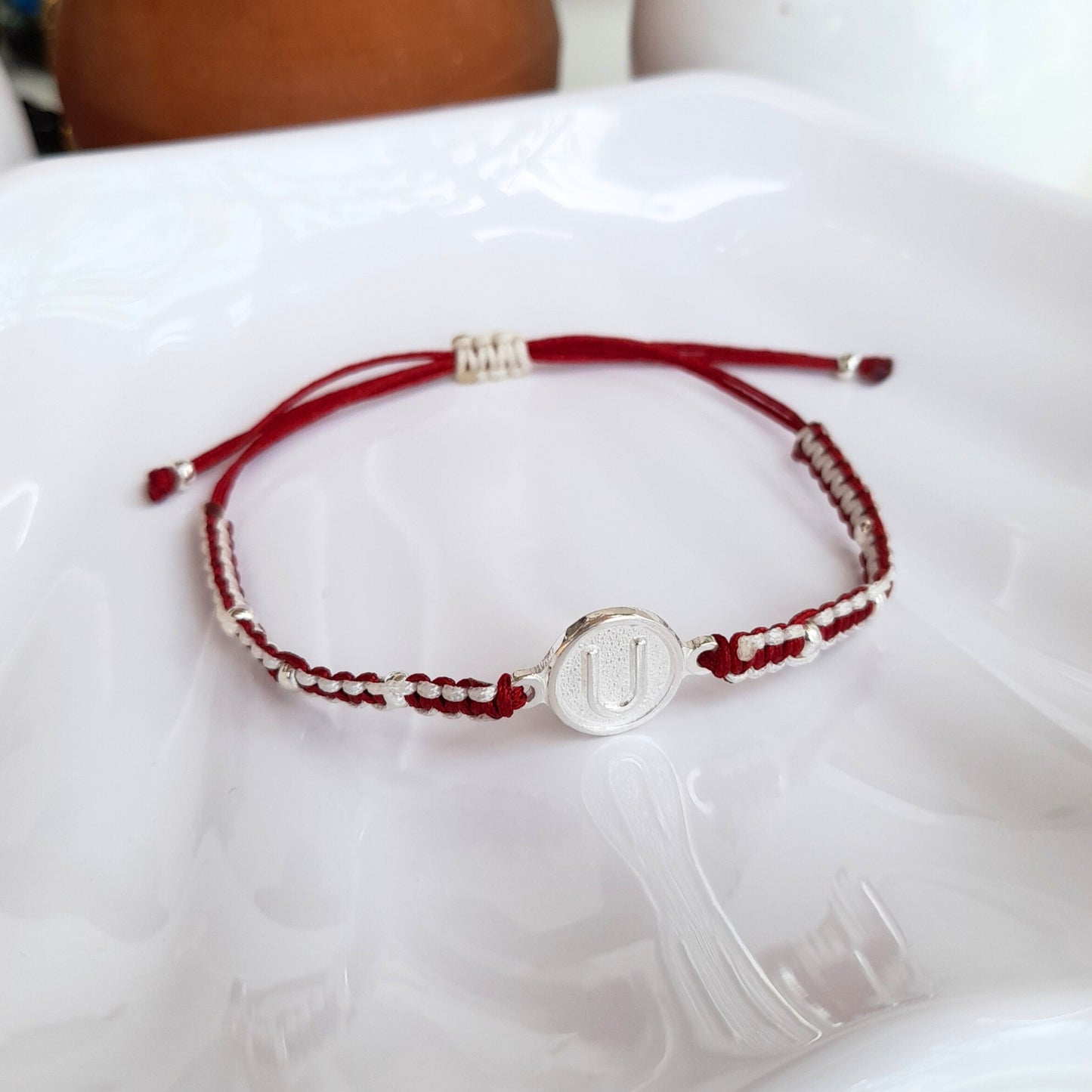 Pulsera Tejida del Universitario - Plata