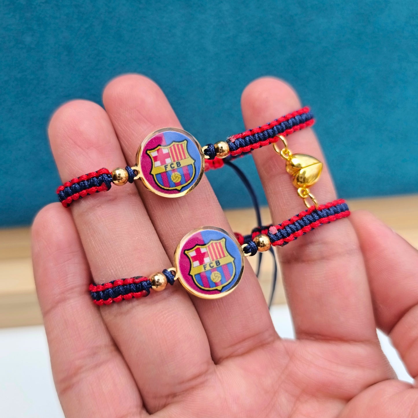 Pulsera pareja Barcelona | Tejido