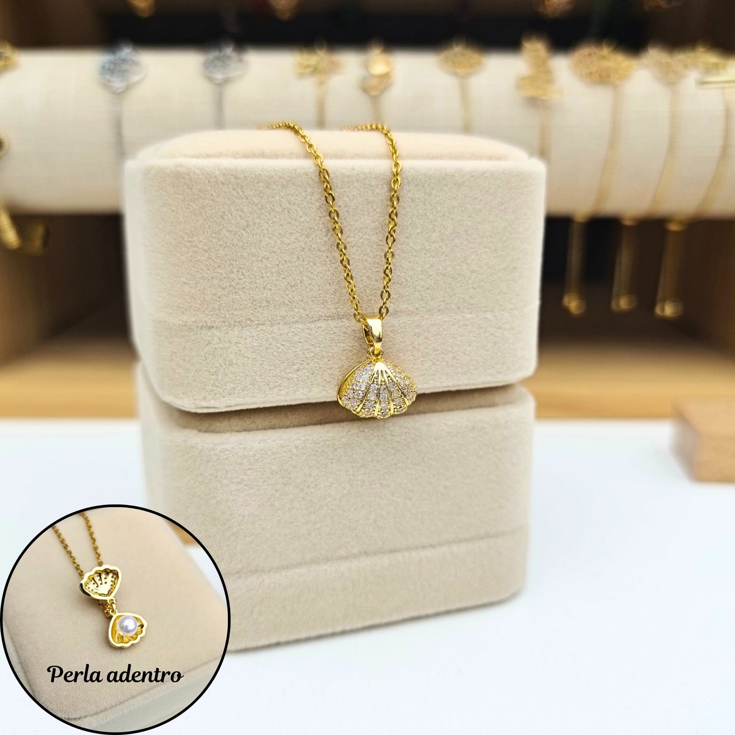 Collar de Concha y Perla