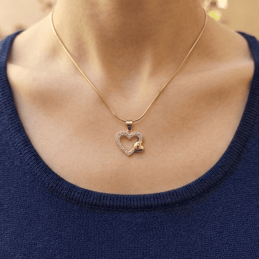 Collar Doble corazón