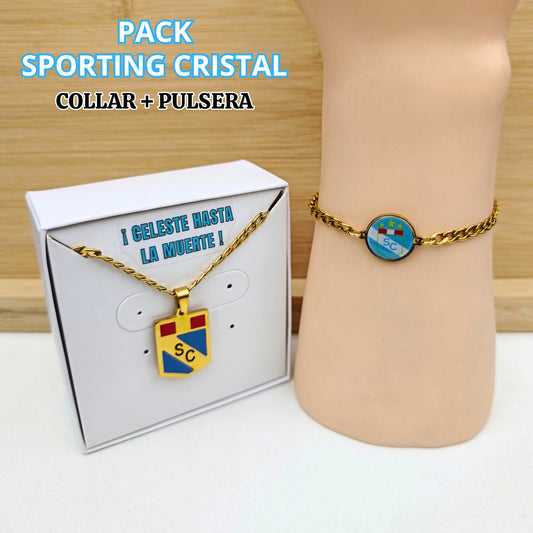 Set de Collar + Pulsera Sporting Cristal