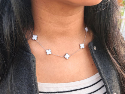 Collar Van Cleef Plateado