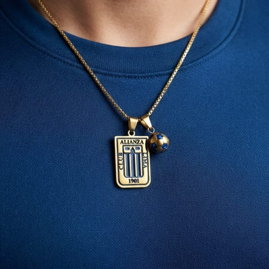 Collar de Alianza Lima con balón 01
