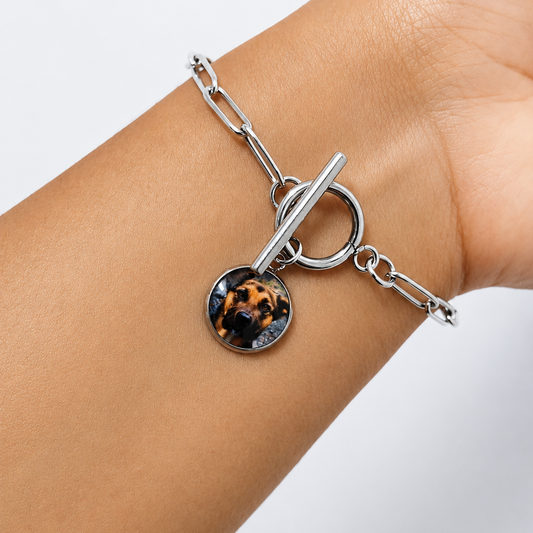 Pulsera | Personalizada con foto | Broche T