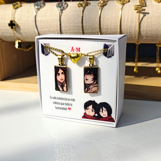Collares Pareja | Eren y Mikasa 01