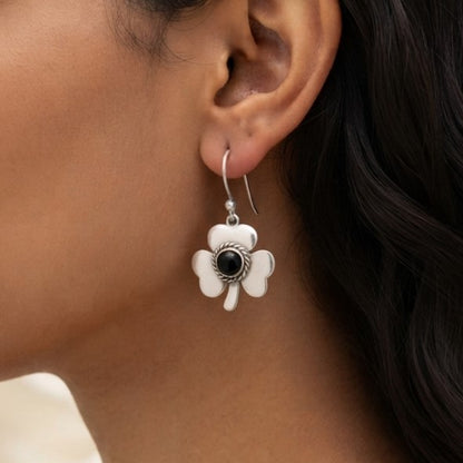 Aretes "Trébol" | Plata