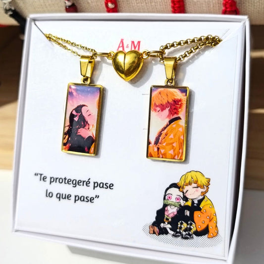 Collares Pareja | Zenitsu y Nezuko 01