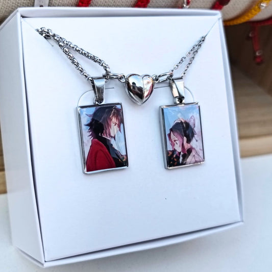 Collares Pareja| Giyuu y Shinobu