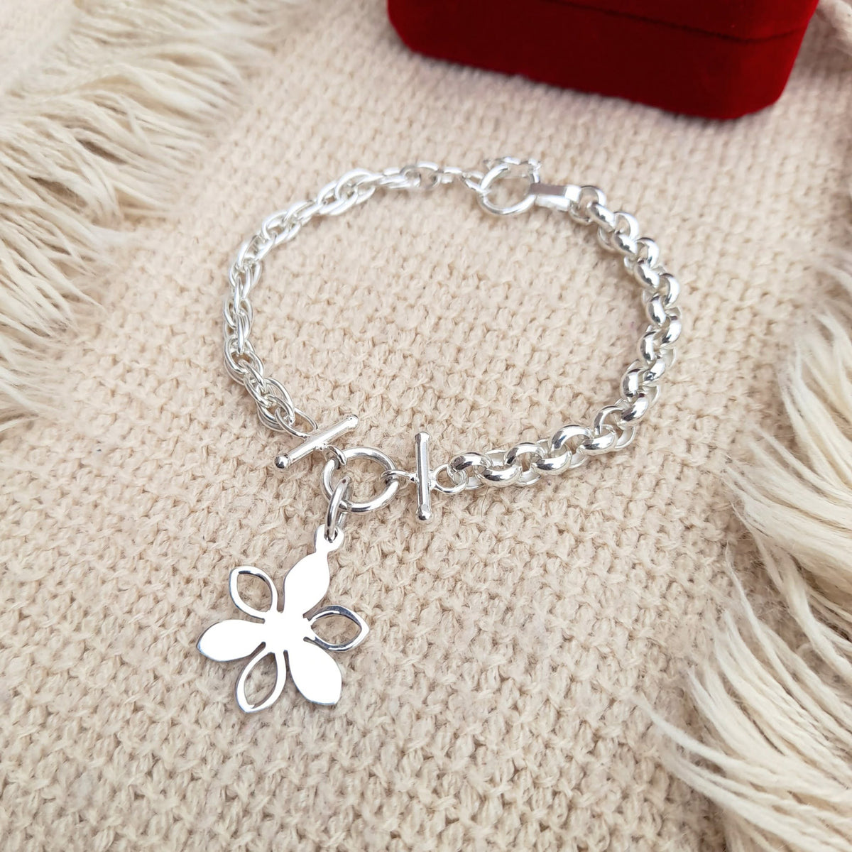 Pulsera "Flor" | Plata