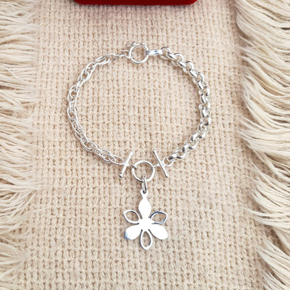 Pulsera "Flor" | Plata