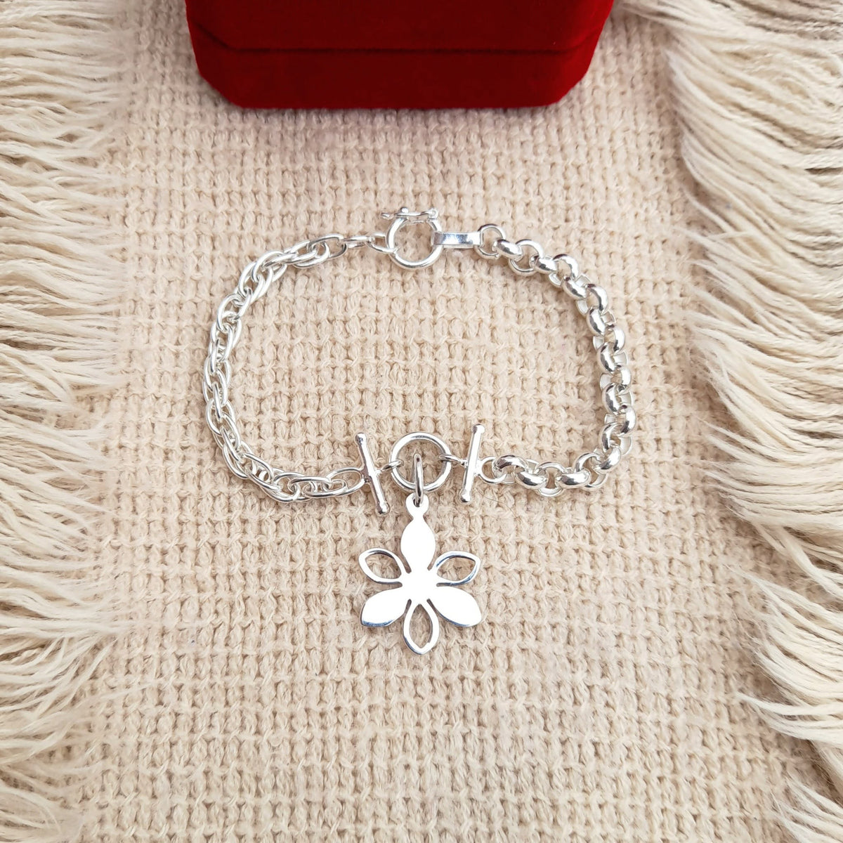 Pulsera "Flor" | Plata