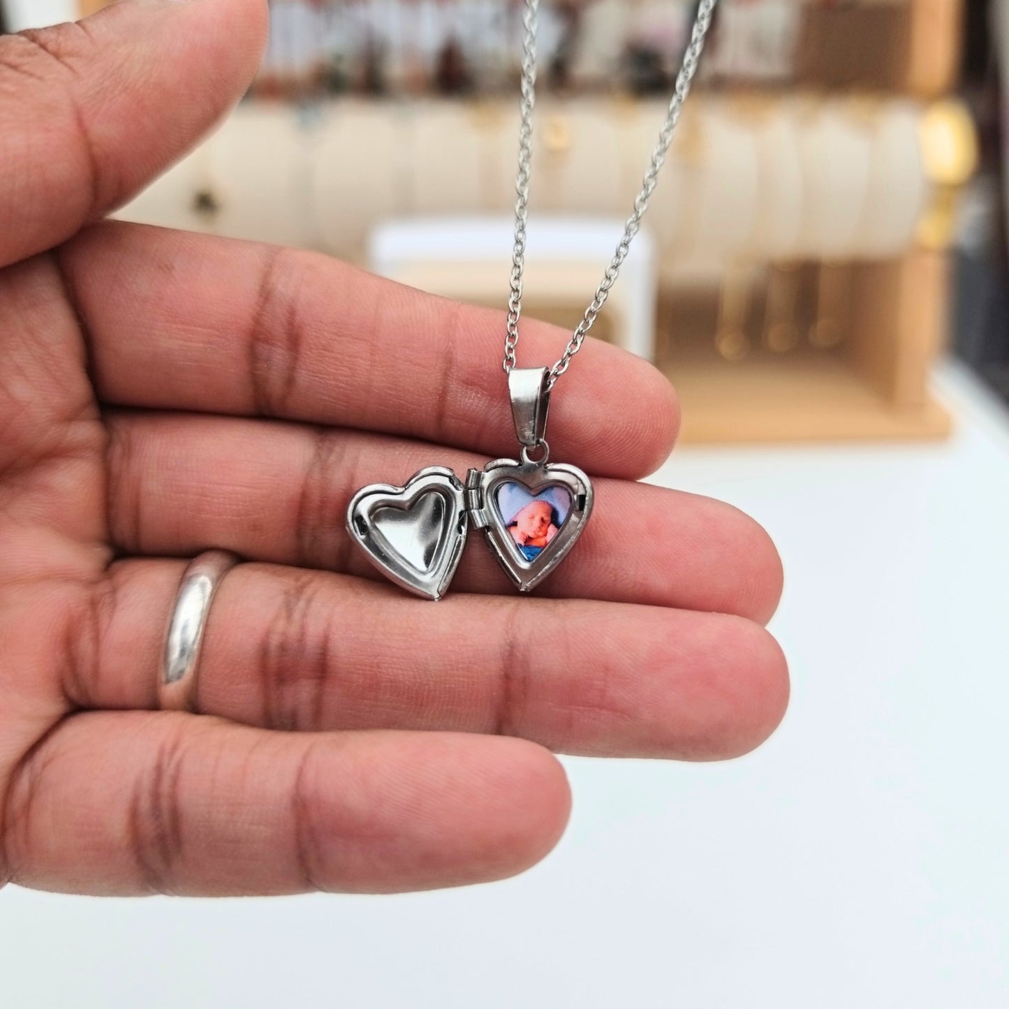 Collar relicario Corazón Mini