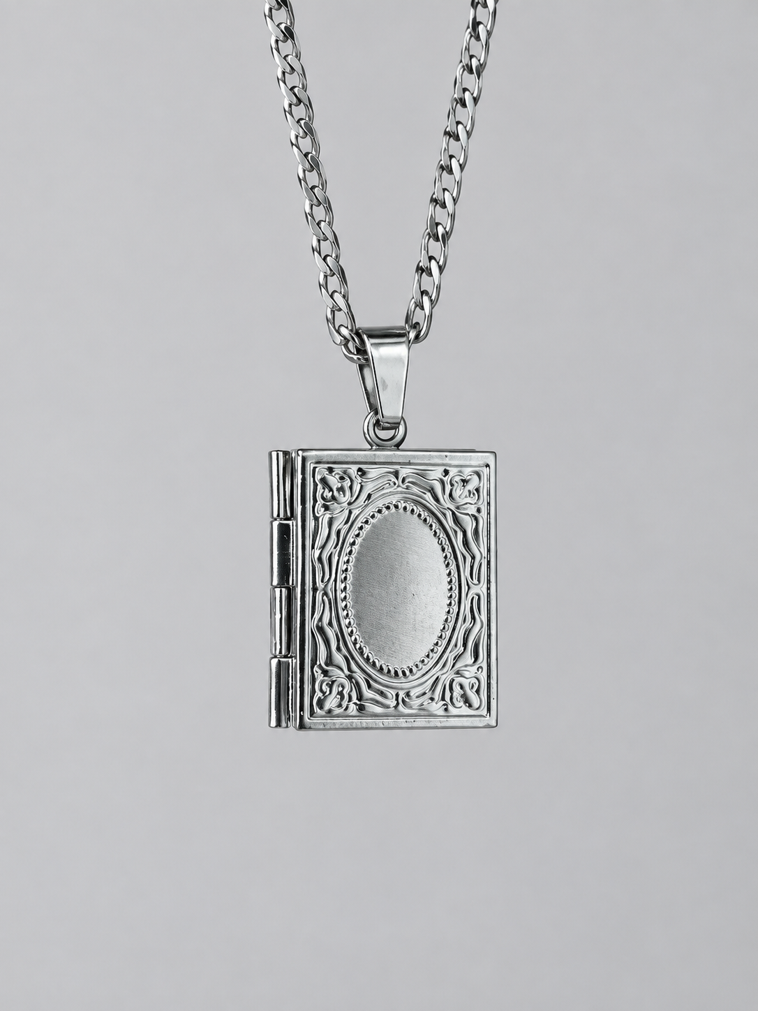 Collar relicario Librito con Diseño